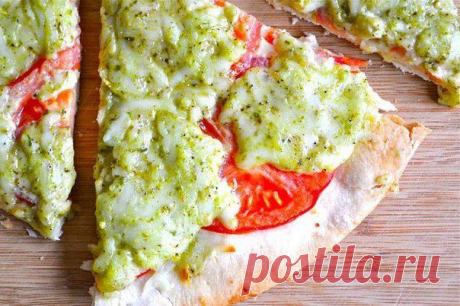 Пицца с помидорами и базиликом | Вкуснолог...