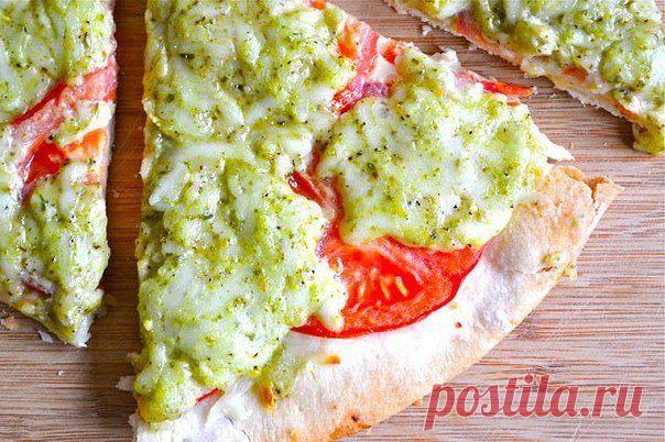 Пицца с помидорами и базиликом | Вкуснолог...