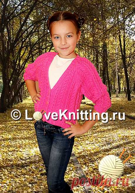 Яркий жакет   | Loveknitting.ru