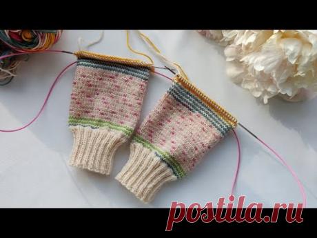 🍒 Хеликс, два носка сразу. Описание техники вязания 🔄🔄