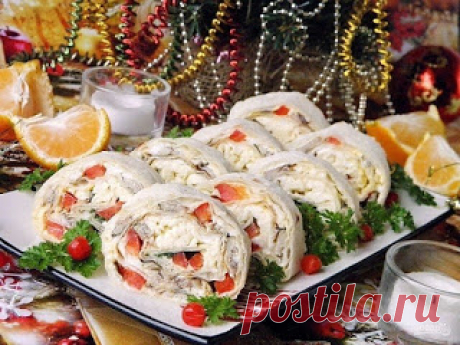 Самые вкусные рецепты: Рулет из лаваша