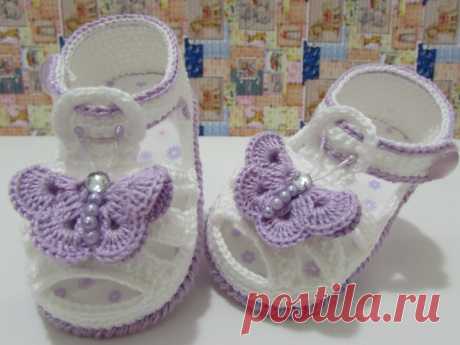 Sandalinha Borboletinha Luanda | sapatinhos de croche baby sapeca | Elo7 Sandalinha Borboletinha Luanda, feita em crochê linha 100% algodão, um mimo para as deixar as princesas ainda mais fofas, faço na cor que desejar, faço do rn a 3 meses de 3 a 6 meses, informar qual tamanho e cor deseja no ato da compra ! 
?*?*?:;;;;;:*???*:;;;;;:*???*:;;;;;:*??*?*?:;;;;;:*???*:;;...