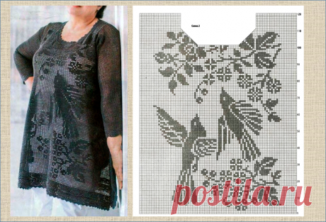 10 великолепных моделей филейного вязания крючком для полных | МНЕ ИНТЕРЕСНО - жаккардовое вязание | Дзен