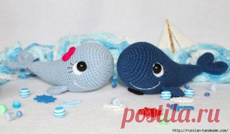 КИТ крючком. Описание вязания игрушки амигуруми