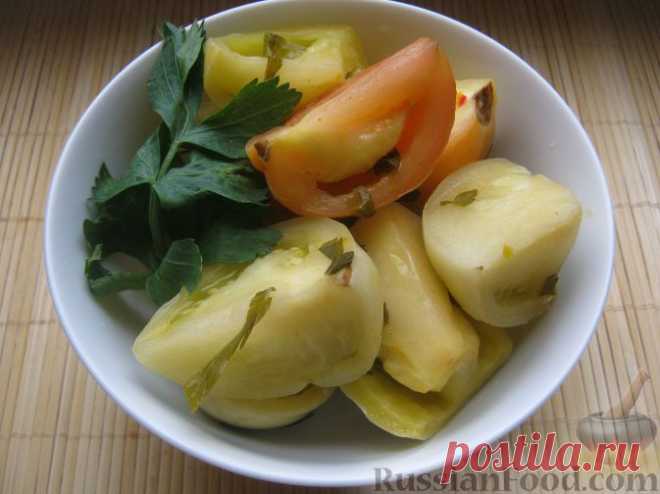 Рецепт: Помидоры, маринованные на скорую руку на RussianFood.com
