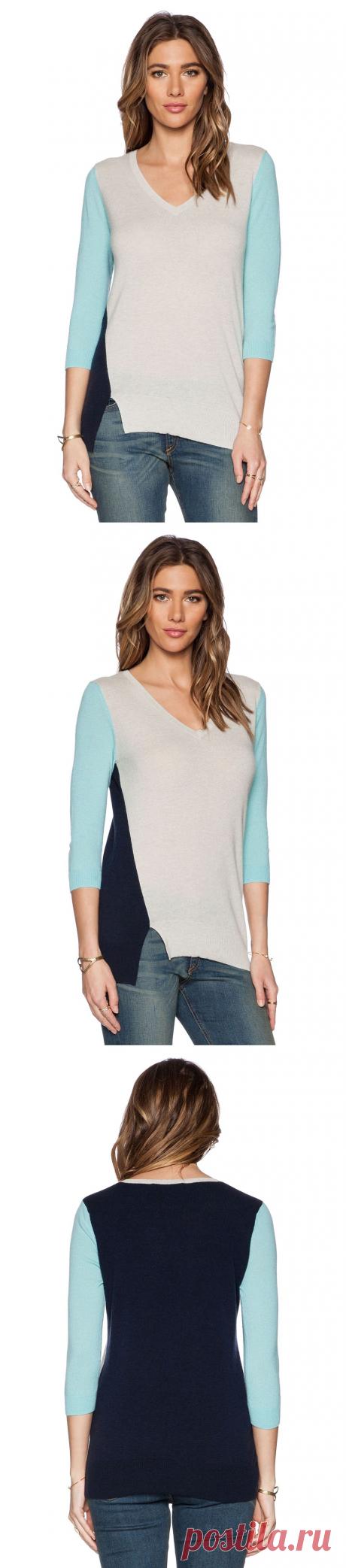 Autumn Cashmere СВИТЕР в цвете Пенька &amp; Морской | REVOLVE