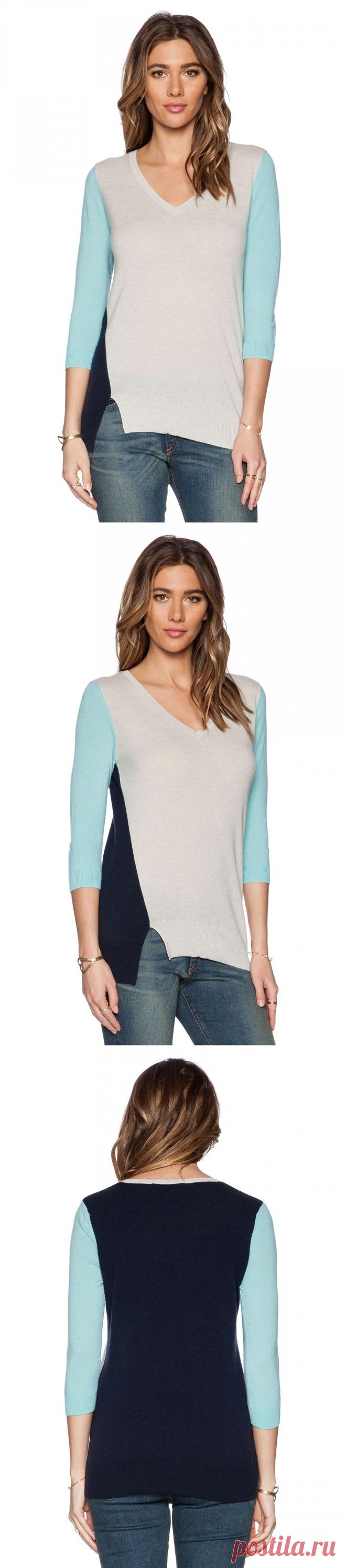 Autumn Cashmere СВИТЕР в цвете Пенька & Морской | REVOLVE