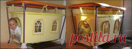(+1) тема - Домик-манеж | СДЕЛАЙ САМ!