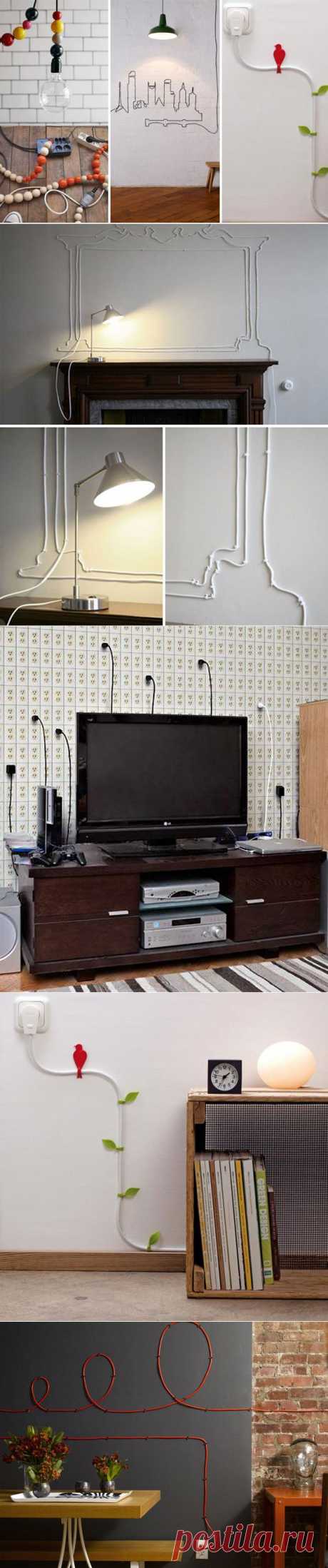 20 Creative DIY Ideas To Hide The Wires in The Wall Room