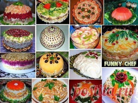 15 НЕВЕРОЯТНО ВКУСНЫХ САЛАТОВ ДЛЯ ПРАЗДНИЧНОГО СТОЛА!
