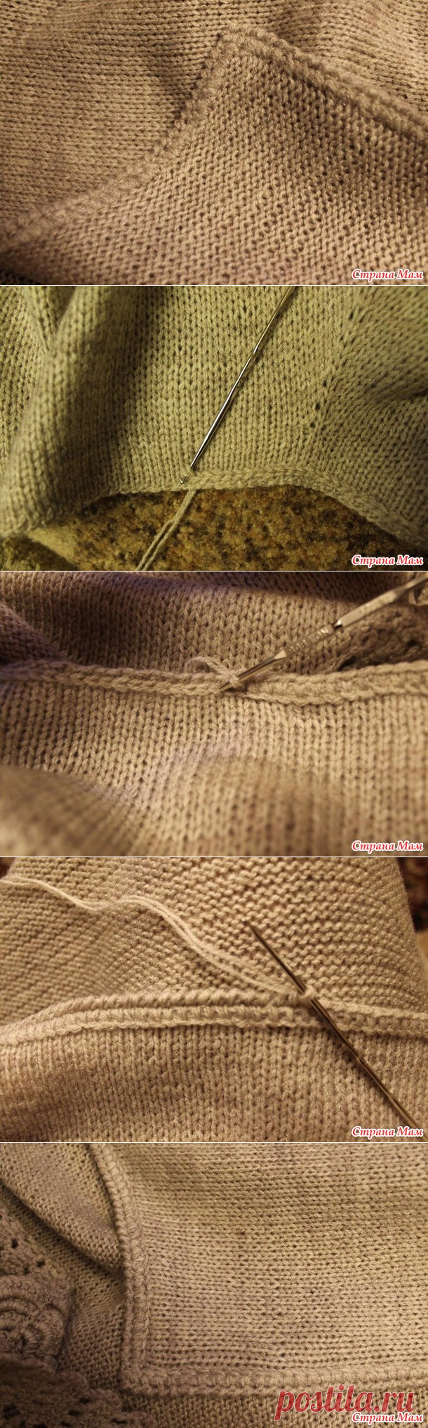 Еще один способ обвязки края изделия крючком