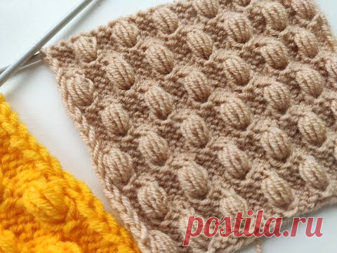 НОВИНКА!!! ПЫШНЫЕ СТОЛБИКИ СПИЦАМИ.Узоры спицами.