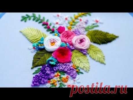 Hand Embroidery: WebRosa🌹Вышивка: Роза Паутинка🌹