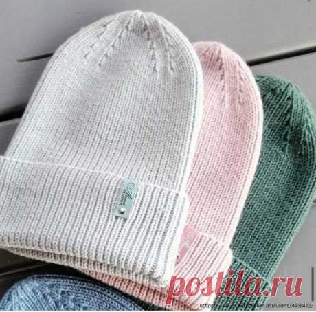 Шапка спицами