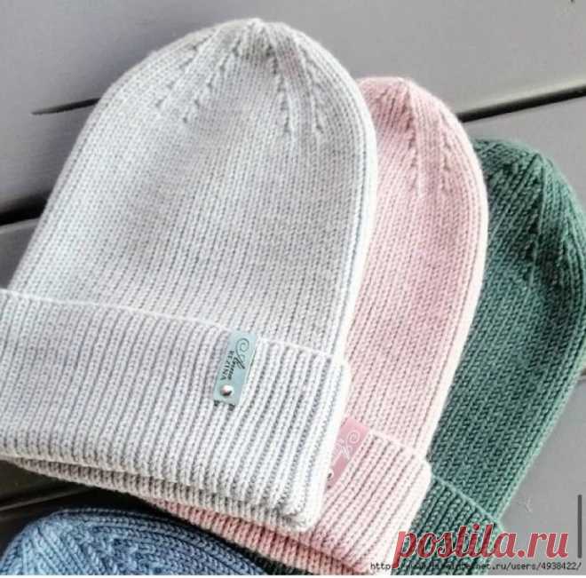 Шапка спицами