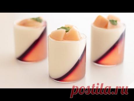 Как приготовить персик Панна Котта Персик Панна Котта ｜ ХидаМари Кулинария