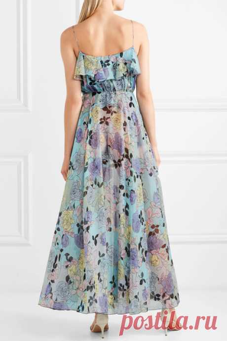 Raquel Diniz | Alix printed silk-georgette gown | NET-A-PORTER.COM