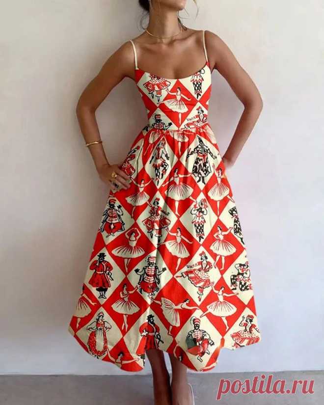 2025 Fish Print Dress