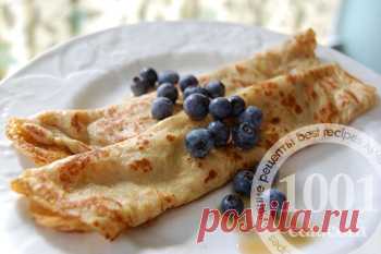 Блины тонкие постные - Блины, блинчики от 1001 ЕДА вкусные рецепты с фото!