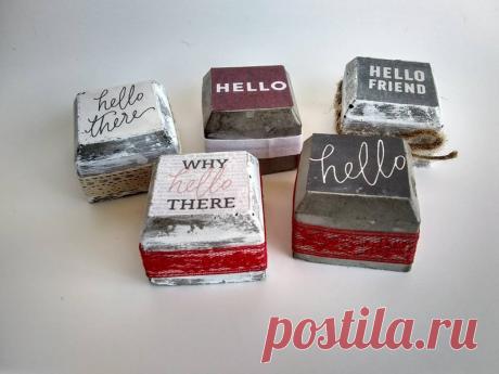 Rustic concrete Paperweights sold separately | Etsy