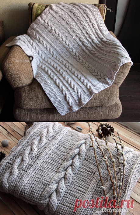 Мастер-класс «Детский плед спицами» — вяжем плед своими руками | artmania.kz