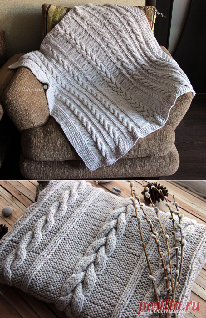 Мастер-класс «Детский плед спицами» — вяжем плед своими руками | artmania.kz