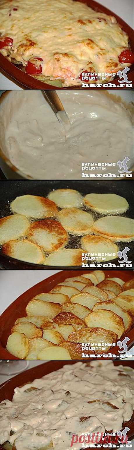 Рыба с картофелем и помидорами по-суворовски | Харч.ру - рецепты для любителей вкусно поесть