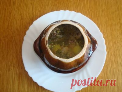 Мясо в горшочках (индейка)