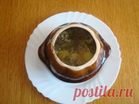 Мясо в горшочках (индейка)