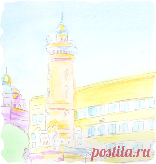 Омск | Акварель | Персональная именная сказка | Лес Солнца | Lessolnca.ru