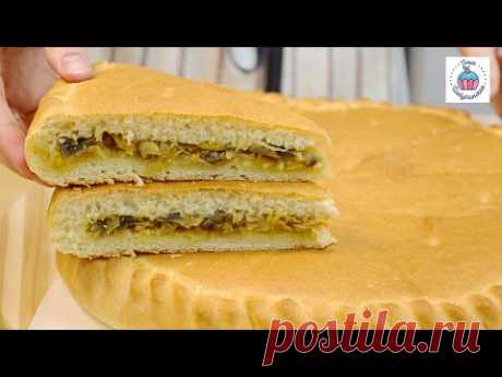 ПИРОГ С КАПУСТОЙ И ГРИБАМИ * Постный Рецепт