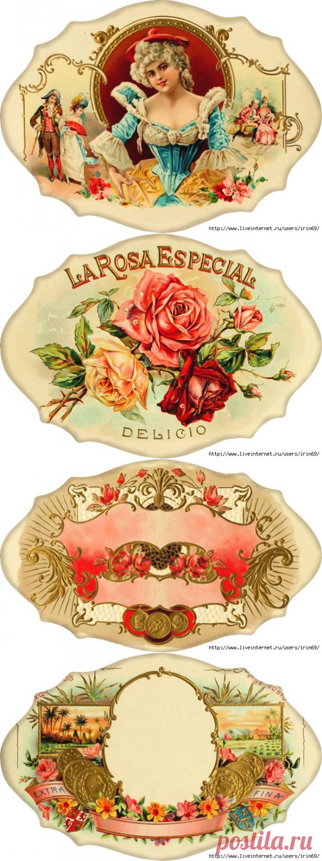 Картинки для декупажа Vintage