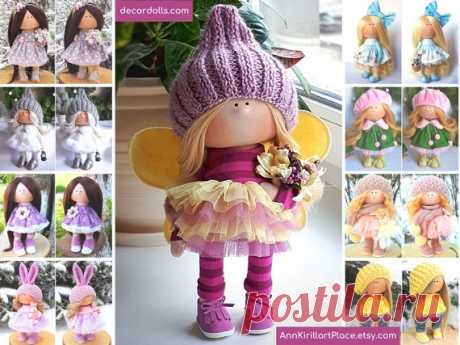 Butterfly Doll Nursery Interior Doll Home Design Doll | Etsy Hello, dear visitors!  This is handmade soft doll created by Master Yana (Cheboksari, Russia). Doll is made by Order. Order processing time is 5-12 days.  All dolls on the photo are made by master Yana. You can find them in our shop using masters name: