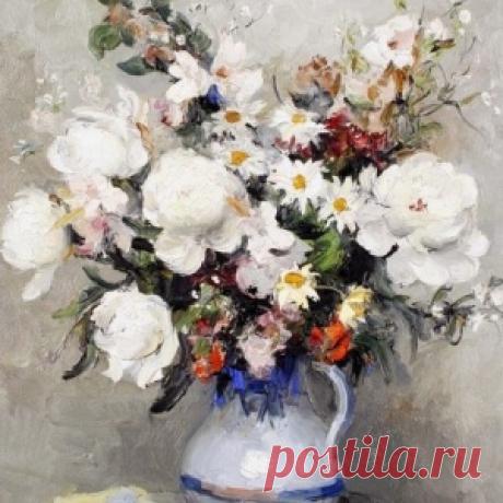 Нет  ничего прекраснее — женщины и цветы художника Marcel Dyf