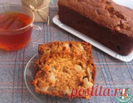 Манный кекс с изюмом и яблоками – кулинарный рецепт