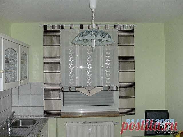 Варианты штор для кухни.