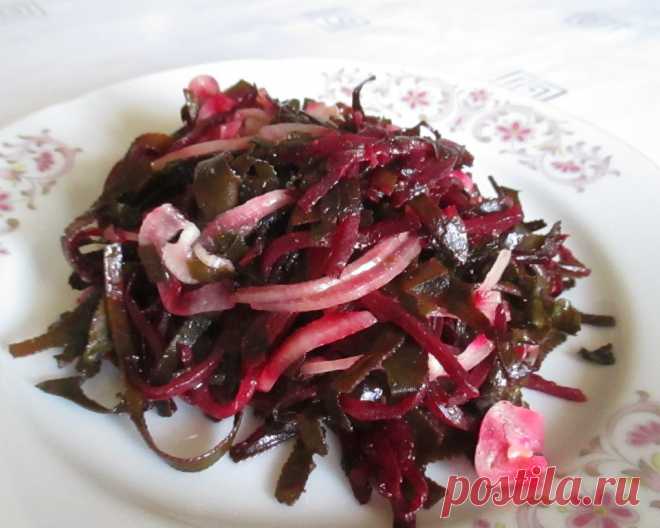 Закуска из свёклы и морской капусты