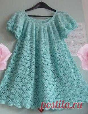 Платье с узором 