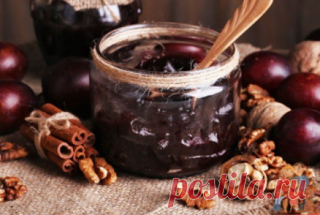 Джем из сливы с грецкими орехами