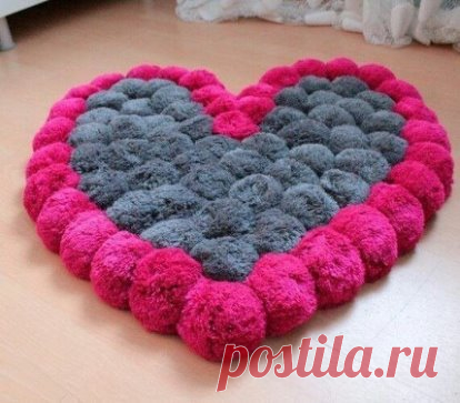 Коврик из пампонов