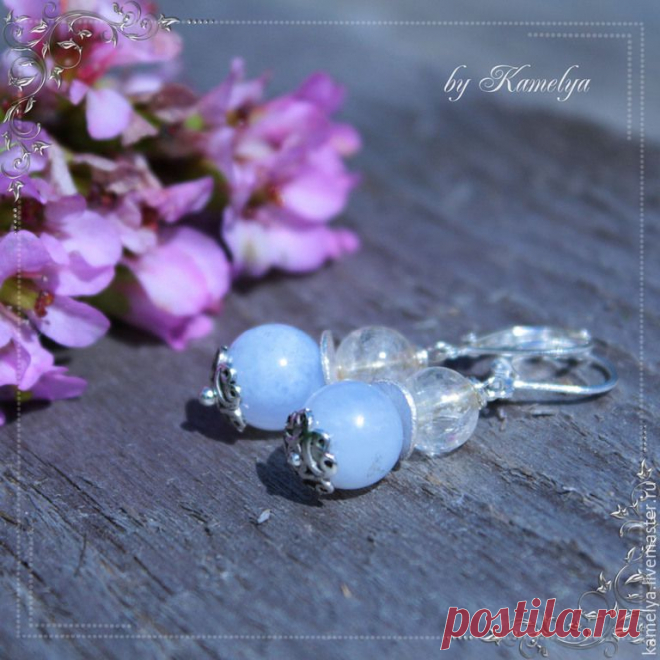 Купить Серьги "Легкий бриз" - купить серьги из серебра, купить серьги с камнями