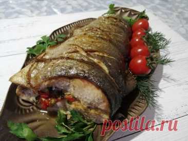Рыбная "бандероль" - шикарное праздничное блюдо - фаршированная рыба с креветками | HandMade39.Ru | Дзен