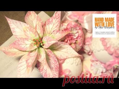 МК Пуансеттия Redfox Premiun Picasso из фоамирана. О. Давыдова