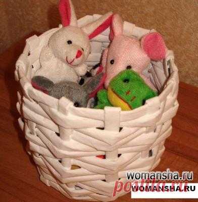 Плетение из газетных трубочек для начинающих пошагово