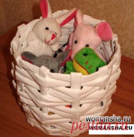 Плетение из газетных трубочек для начинающих пошагово