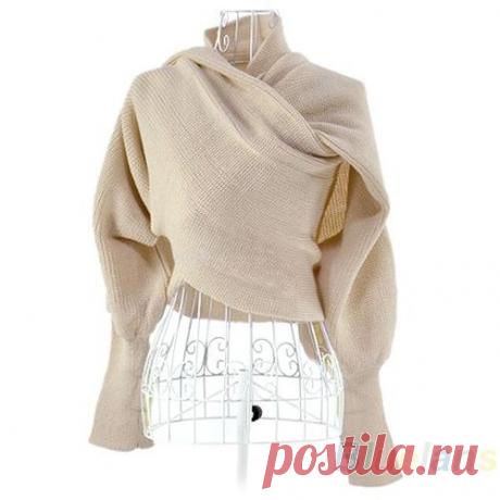 scarf swimsuit Picture - More Detailed Picture about Fashion Style Women Solid Scarf With Sleeve Crochet Knit Long Soft Wrap Shawl Scarves Novelty 02AE Picture in Scarves from Donge Jia's store | Aliexpress.com | Alibaba Group