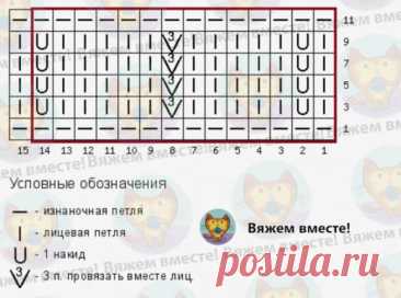 УКОРОЧЕННЫЙ ДЖЕМПЕР С УЗОРОМ &quot;МИССОНИ&quot;Схема верная. Зигзаги формируются сами собой за счёт особенностей расположения накидов и убавлений в раппорте (они достаточно удалены друг от друга).Чтобы увидеть зигзаги, небольшого образца недостаточно, провяжите чуть больше рядов.
