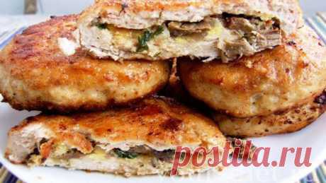 Фаршированные яично-грибной начинкой зразы » Вкусно и полезно