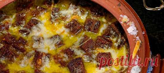 Чаудер с бородинскими сухариками