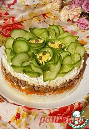 Салат мясной слоёный 